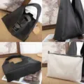 Große kapazität minimalistische schwarze hobo umhängetasche weiche leder tasche mit innentasche. - 42*11*42CM / Schwarz