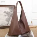Braune weiche Leder Schultertasche Grosse Kapazitat Slouchy Tote Tasche fur Damen Alltag - 42*11*42CM / Kaffeebraun