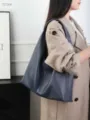 Koreanischer Stil große Kapazität weiche Leder Schulter Tote Tasche für Damen Mode. - 42*11*42CM / Saphirblau