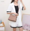 Women casual crossbody shoulder bag versatile soft leather daily fashion tote purse chic accessory - Khaki