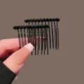 Black metal hair insert combs side hair styling clips practical hair accessories for women - Two-Piece Set / Black Seamless Twist Hair Comb