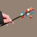 Red Persimmon Wooden Hair Stick Chinese Hanfu Hairpin New Style Hair Accessory Jewelry - White Flower Persimmon Tassel Wooden Hair Stick