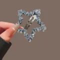 Sparkling crystal star hair clip sweet cute glitter bb hair pin for women accessories - Blue Star BB Clip