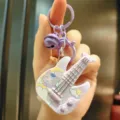 Portachiavi chitarra gatto cartone animato mini giocattolo musicale borsa carina - Chitarra Animale Gatto / Viola