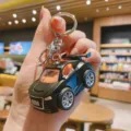 Mini auto sportiva in lega metallica portachiavi ciondolo borsa regalo allingrosso - Nero