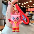 Leuke Chinese stijl draak sleutelhanger PVC cartoon tas hanger rood leuk nieuwjaar cadeau. - Jaar van de Draak Geluk Rode Envelop