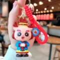 Schattige draak sleutelhanger PVC cartoon tas hanger auto sleutelring voor stijlvol cadeau. - Jaar van de Draak Veel Welvaart