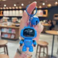 Llavero de robot luminoso azul lindo colgante de bolso astronauta regalo ideal. - Azul