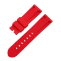 Correa de reloj de caucho rojo de repuesto 24mm correa deportiva de silicona duradera. - Correa Sola 24mm / Rojo