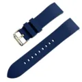 Correa de reloj de silicona azul de reemplazo cierre rapido vista detallada para smartwatch - 18mm / Azul marino