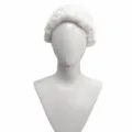 Short white judge wig for cosplay and Halloween party, professional lawyer costume hair piece. - White
