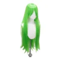 Groene lange rechte cosplay pruik 80cm anime haarstuk kleurrijke feest hoofdtooi - Lichtgroen