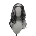 Longue perruque méchée noir et blanc pour fête de cosplay d'Halloween vampire loup-garou. - Noir et Blanc