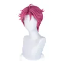 Pink short anime cosplay wig heat resistant synthetic hair for party dress up new - Abby Wig