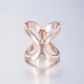 Hebilla pañuelo cruz oro rosa aleacion anillo minimalista clip esquina ropa elegante chic - FSK21-3 Oro Rosa Cruz