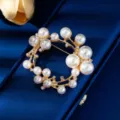 Koreatiki moda kompsi karfitsa me perles gia gynaikes alloy rhinestone diakosmitika - XD823345-4K Gold Beige Pearl (Popular Bestseller)