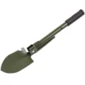 Pelle pliante de survie multifonctionnelle pour le camping et le jardinage en plein air. - Pelle Vert Militaire + Pochette Velcro + Sans Boussole