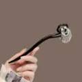 Vintage wooden hair stick with crescent tassel, elegant hairpin for Hanfu and daily wear. - Crescent Moon Tassel Style
