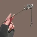 New Chinese vintage tassel hair stick, black floral crystal pearl hairpin for hair styling. - 6# Flying Flower Hair Stick