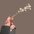 Neuer chinesischer Blumen Haarschmuck Metall Haarnadel mit Perlen und Quaste fur Frauen - Birnenblüte