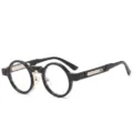 Zwarte vintage ronde brillen steampunk stijl trendy mode variant model product extra. - C1 Zwart Montuur