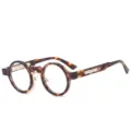 Vintage ronde bril steampunk schildpadkleur esthetische mode optische montuur 4383 - C4 Schildpad Frame