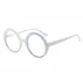 Modische Unisex-Lesebrille mit rundem Rahmen und strukturierter Textur für klares Sehen. - C6 Weißer Rahmen