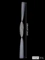 Detail shot of bridal floral veil ribbon, featuring handmade crystal flower and sheer tulle. - BV022