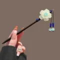 Retro Chinese Style Wooden Hair Stick Hanfu Hairpin Elegant Floral Tassel Accessory - Emerald Green Begonia Tassel Wooden Hairpin