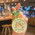 Portachiavi con tamburo musicale elettronico carino, giocattolo interattivo e ciondolo per borsa. - Tamburo Musicale - Verde