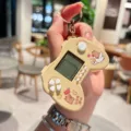 Cute capybara handheld game console keychain, mini decompression toy bag pendant for gifts. - Gamepad Style—Hammer