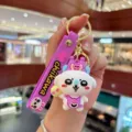 Leuke Chiikawa cartoon PVC sleutelhanger tassenhanger stijlvol accessoire voor dagelijks. - Paarse Kuromi