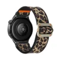 Luipaardprint elastisch nylon horlogebandje vervanging band voor Huawei horloge 20mm 22mm - Klassiek Luipaardprint