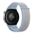 Cinturino di ricambio in nylon intrecciato compatibile con smartwatch, traspirante e confortevole. - Blu nebbia