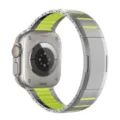 Edelstahl zweifarbiges Uhrenarmband für Apple Watch Ultra, robustes Metallersatzarmband. - Kompatibel mit Apple Watch 1-9/SE: 42/44/45/49mm - S10/S11: 46mm / Titangrün