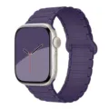 Silicone Magnetic Watch Band Compatible with Apple Watch Series Ultra Purple Strap - Mist Purple