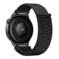 Cinturino per orologio in nylon intrecciato nero di ricambio compatibile smartwatch resistente - Nero Riflettente
