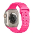 Cinturino in silicone rosa compatibile con Apple Watch Ultra, comodo cinturino da 49mm. - rosa Barbie