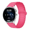 Cinturino per smartwatch in silicone magnetico rosa di ricambio compatibile Samsung Huawei. - 18mm / Rosa arancione