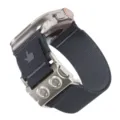 Titanium kleur nylon loop horlogeband compatibel met Apple Watch Ultra variant - 38/40/41/10-11 Gen 42MM Universeel / Grijs