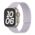Silikon Magnet Uhrenarmband kompatibel mit Apple Watch Ultra, weiches Band in Lila. - 42/44/45/49/10-11 Gen 46MM Universal / Glänzendes Lila