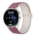 Cinturino per orologio in silicone magnetico di ricambio compatibile con vari smartwatch. - 20mm / Viola Fumo e Luce Stellare