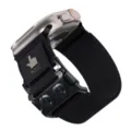 Compatibel met Apple Watch Ultra nylon loop band en pantser metalen gesp stijl. - 38/40/41/10-11 Gen 42MM Universeel / Zwart