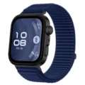 Blauwe geweven horlogeband compatibel met Huawei Fit smartwatch, duurzame vervanging. - Hemelsblauw