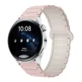 Cinturino per orologio in silicone magnetico rosa compatibile con smartwatch e comodo. - 20mm / Rosa Oxford con galassia