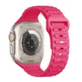 Cinturino in silicone rosa di ricambio compatibile con orologio smartwatch sportivo. - Rosa arancione