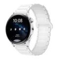 Cinturino per orologio magnetico in silicone bianco di ricambio compatibile con smartwatch. - 20mm / Ceramica Bianco