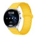 Cinturino per orologio magnetico in silicone compatibile smartwatch, giallo brillante. - Colore sole / 18mm