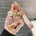 Niedlicher Treibsand Schokolade Schlüsselanhänger Acryl Flasche Tasche Anhänger Geschenk - Schokolade - Schwimmende Flasche