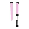 Cinturino per smartwatch di ricambio in pelle PU rosa con fibbia magnetica nera. - Xiaomi Band 8/9/10 / Rosa Ciliegia